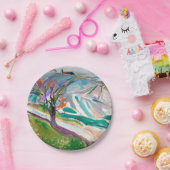 ランドスケー絵画ズエドワードムンク ペーパープレート (パーティー)