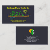 ランドスケ芸術的ープツリーサンドゥードルガーデンサービス 名刺 (正面/裏面)