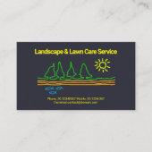 ランドスケ芸術的ープツリーサンドゥードルガーデンサービス 名刺 (正面)