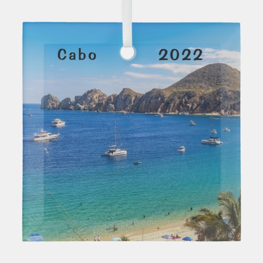 ランドズエンド、カボサンルーカスガラスオーナメント ガラスオーナメント (正面)