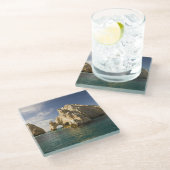 ランドズエンド、バハCabo San Lucasの近くのアーチ ガラスコースター (アングル)