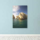 ランドズエンド、バハCabo San Lucasの近くのアーチ キャンバスプリント (インサイチュ (ウッドフロア))