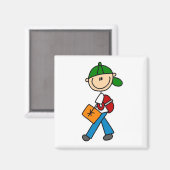 ランドセルを背負った少年 マグネット (正面/裏面)