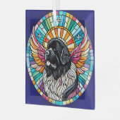 ランドセル・ニューファンドランド・サンキャッチャー記念オーナメント ガラスオーナメント (正面左)