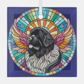 ランドセル・ニューファンドランド・サンキャッチャー記念オーナメント ガラスオーナメント (正面)