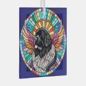 ランドセル・ニューファンドランド・サンキャッチャー記念オーナメント ガラスオーナメント (正面右)