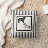 ランドセル&ブラックニューファンドランド装飾用クッション クッション (ブランケット)