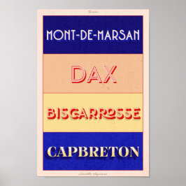 ランドヌヴェッレアキテーヌアールデコポスター ポスター