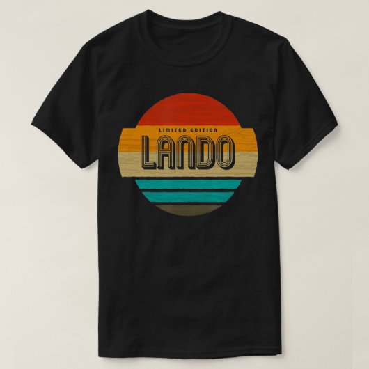 ランドネームレトロヴィンテージサンセット限定版 Tシャツ (デザイン正面)