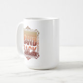 ランドバック インディジナスの権利 山 日没 コーヒーマグカップ (正面左)