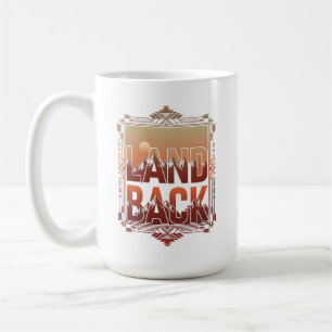 ランドバック インディジナスの権利 山 日没 コーヒーマグカップ