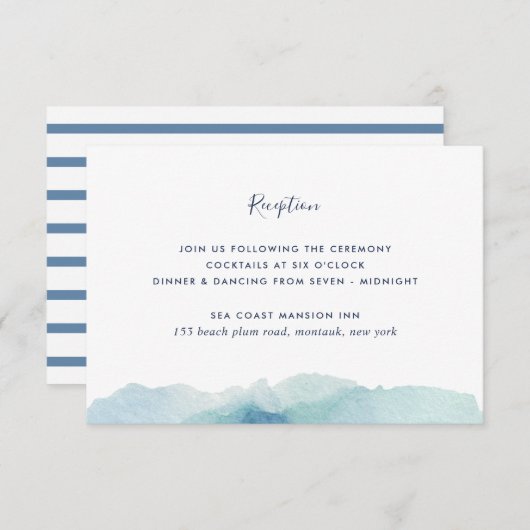 ランドマークウェディングレセプションカード 招待状 (正面/裏面)