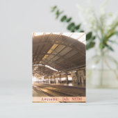 ランドマークランドスケープ素晴らしデリーメトロ鉄道 ポストカード (スタンド正面)