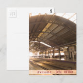 ランドマークランドスケープ素晴らしデリーメトロ鉄道 ポストカード (正面/裏面)