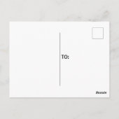 ランドマ日本のーク山富士とオレンジ色の夕日 ポストカード (裏面)