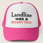 ランドラインはタイムフォンシンプルのユーモアだった キャップ (正面)