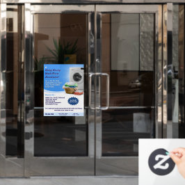 ランドリカスタマイズーンマット洗濯物取扱洗濯及び折り畳み ウィンドウサイン