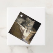 ランドリーまたはプレイタイムグレーキットンポートレートギフトラベル フェイバータグ (インサイチュ)