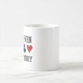 ランドリーカードを折りおもしろいトランプのポーカーする コーヒーマグカップ (中央)