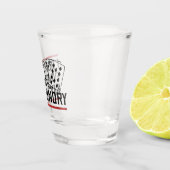 ランドリーカードを折りおもしろいトランプのポーカーする ショットグラス (右)