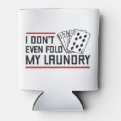 ランドリーカードを折りおもしろいトランプのポーカーする 缶クーラー (正面)