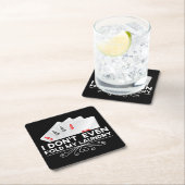 ランドリーカードゲーム愛好家ギフトも折らない スクエアペーパーコースター (インサイチュ)