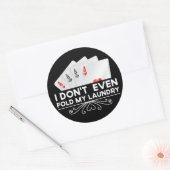 ランドリーカードゲーム愛好家ギフトも折らない ラウンドシール (封筒)