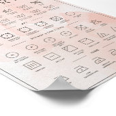 ランドリーガイド桃の水色 ポスター (角)