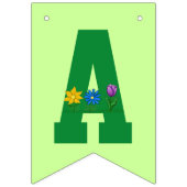 ランドリーギャザリングフローラバンティングバナー バンティングフラッグ (第2の旗)