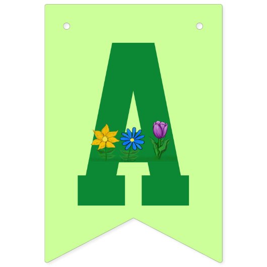 ランドリーギャザリングフローラバンティングバナー バンティングフラッグ (第2の旗)