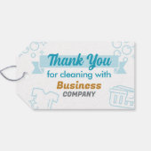 ランドリーサービスランドリーマットサンキューバッグラベル ギフトタグ (裏面横)