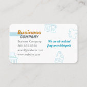 ランドリーサービスランドリーマットドライクリーナー 名刺 (裏面)