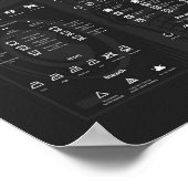 ランドリーシンボルプリント、バリューポスター紙（マット） ポスター (角)