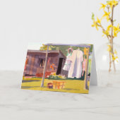 ランドリーデイカード カード (黄色い花)