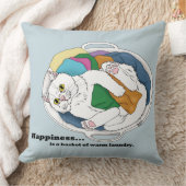 ランドリーデイキャット クッション (ブランケット)