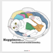 ランドリーデイキャット シール (シート)