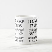 ランドリーデイハウスクリーニングコーおもしろいヒマグ コーヒーマグカップ (中央)