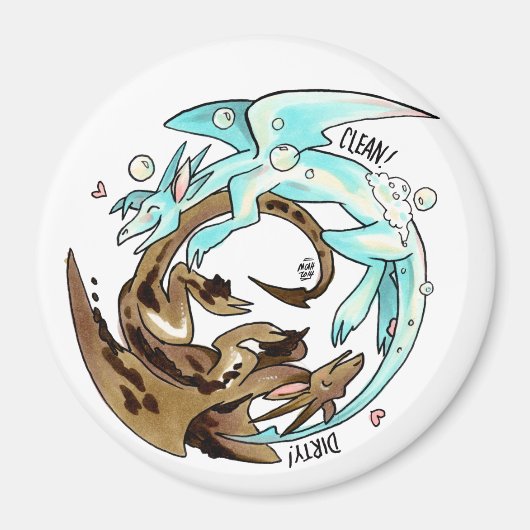 ランドリードラゴンズ食洗機マグネット! マグネット (正面)