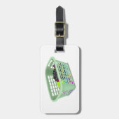 ランドリーバスケット荷物タグ ラゲッジタグ (正面縦)