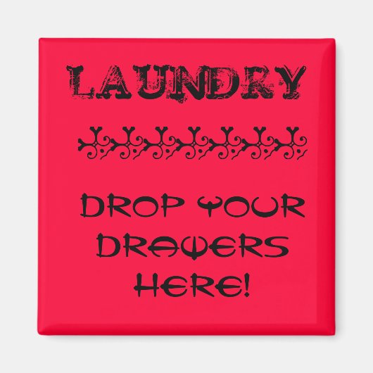 ランドリーマグネット – 引き出しを落とせ! マグネット (正面)