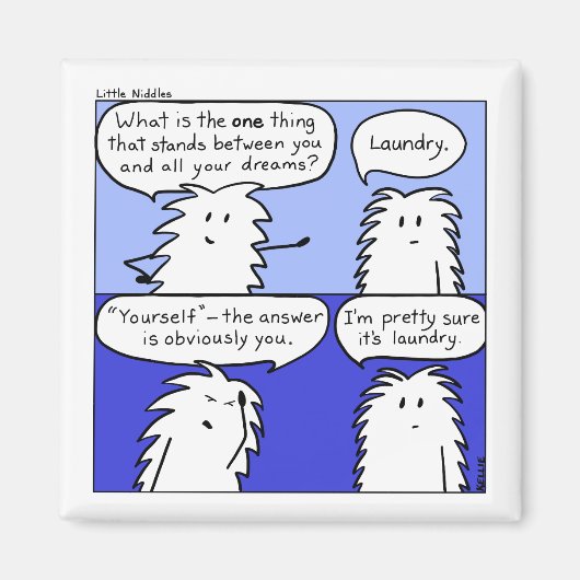 ランドリーリトル漫画マグネット マグネット (正面)