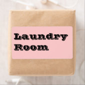 ランドリールームのラベルをピンク色で移動 ラベル (インサイチュ)