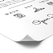 ランドリールームサイン、ユーティリティルームアート ポスター (角)