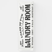ランドリールームサイン 横断幕 (縦)
