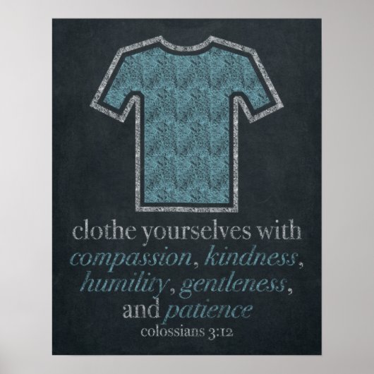 ランドリールームシャルボードアート16x20 ポスター (正面)