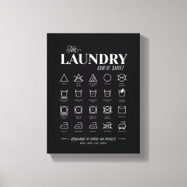 ランドリールームチートシート キャンバスプリント