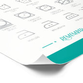 ランドリールームチートシート フォトプリント            (角)