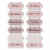 ランドリールームホーム団体や組織ピンクラベル シール (正面)