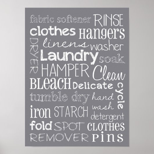 ランドリールームポスター ポスター (正面)