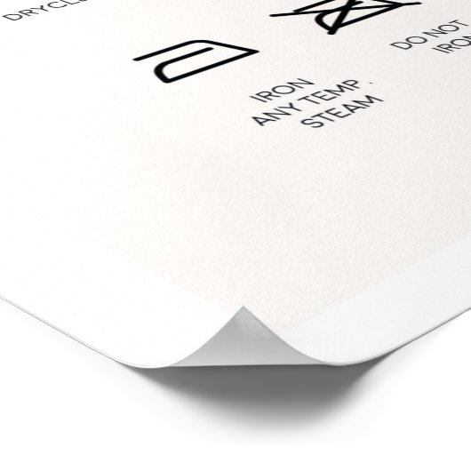 ランドリールーム用のランドリーガイドのポスター ポスター (角)